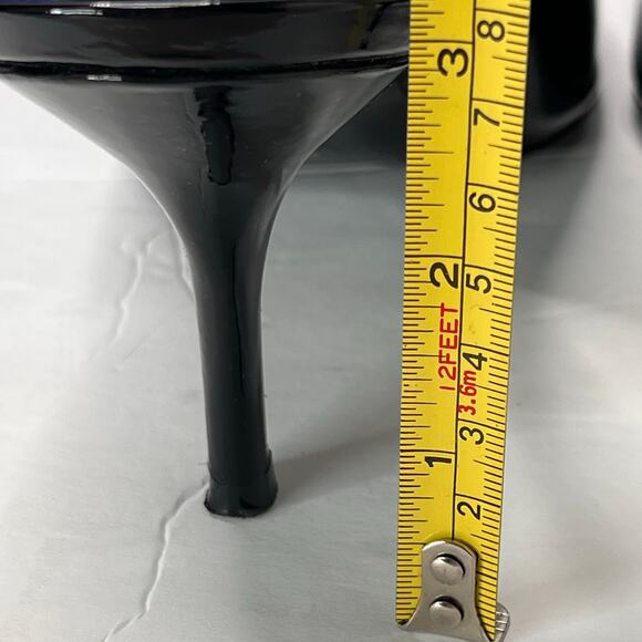 Stuart Weitzman Eva 75 Slingback Patent Leather Pumps Black SG902 Women 8.5B NWB - Picture 8 of 12